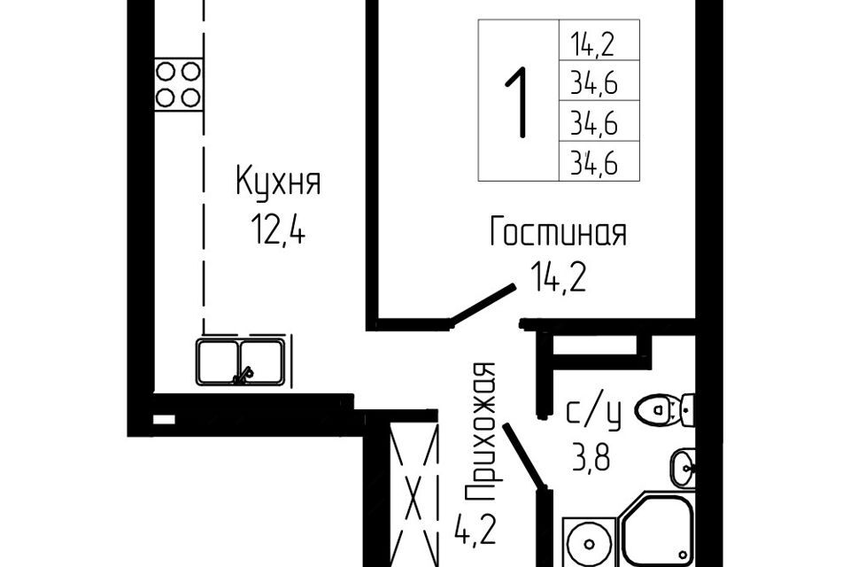 квартира г Уфа р-н Октябрьский городской округ Уфа, Октябрьский район фото 1