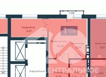 квартира г Новосибирск р-н Октябрьский Октябрьская ул 2-я Обская 156/2 ЖК Марсель 2 фото 7