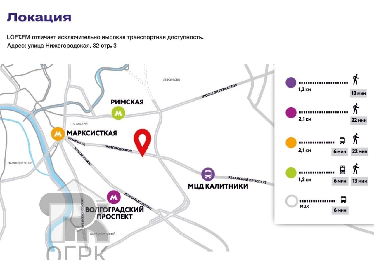 квартира г Москва метро Римская ул Нижегородская 32с/3 фото 5