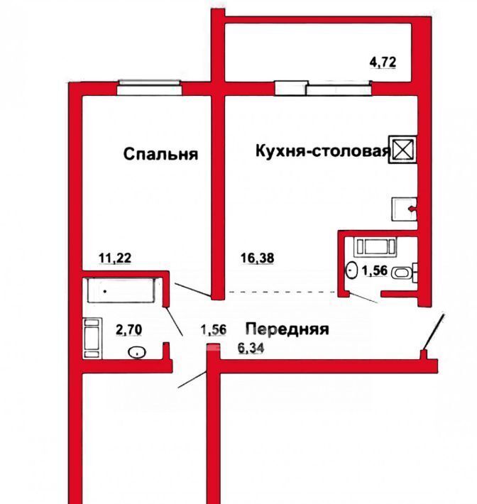 квартира р-н Сосновский п Западный микрорайон «Вишневая горка» 2 Кременкульское с/пос, ул. Изумрудная фото 2