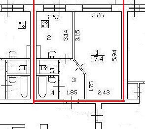 квартира г Санкт-Петербург метро Проспект Просвещения пр-кт Просвещения 53к/1д фото 30