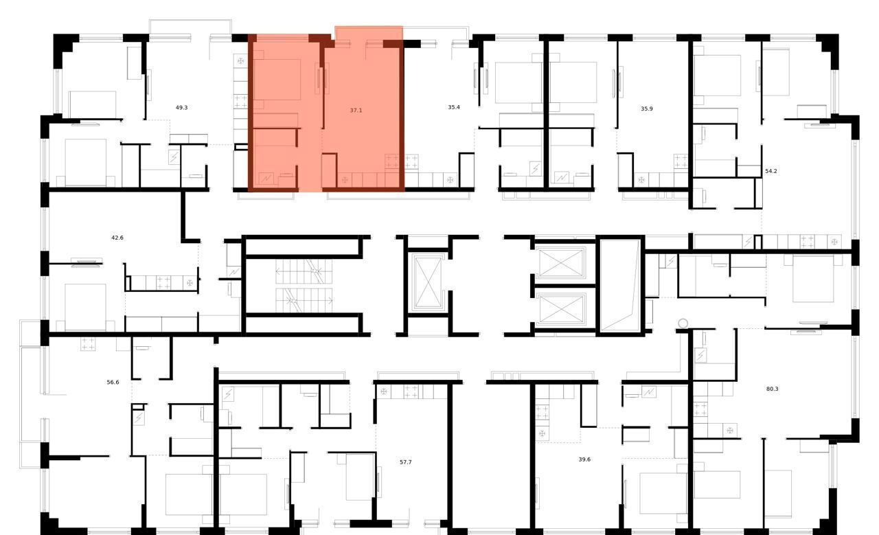 квартира г Москва метро Кунцевская ул Ивана Франко корп. 2 фото 2