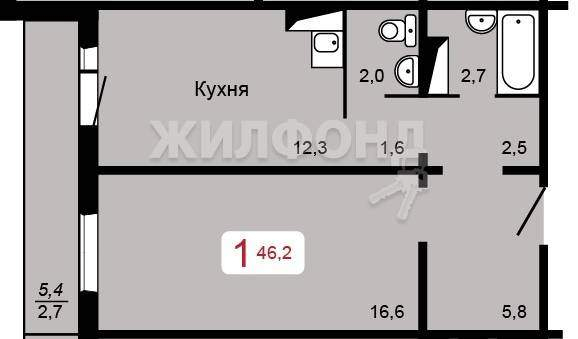 квартира г Красноярск р-н Октябрьский ул Сады 1в фото 8