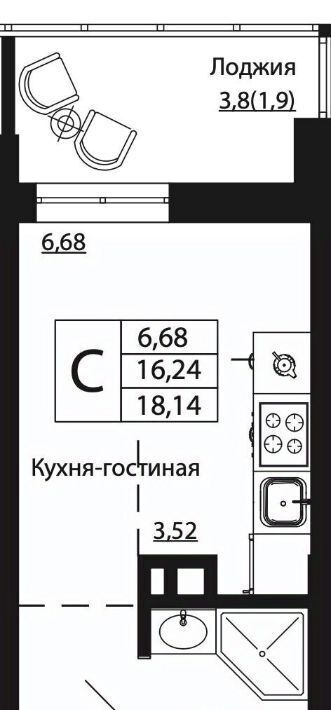 квартира г Ростов-на-Дону р-н Пролетарский ул Текучева 370/2 фото 1