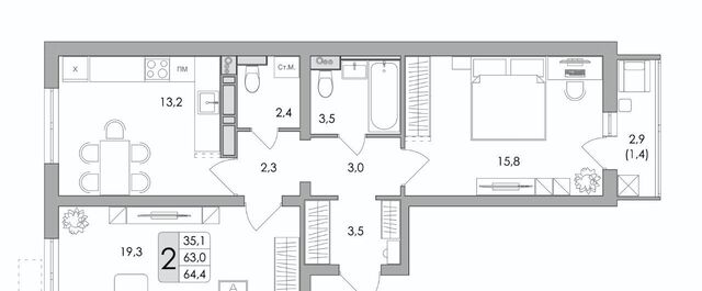 р-н Центральный ул Шишкова 140б/16 фото