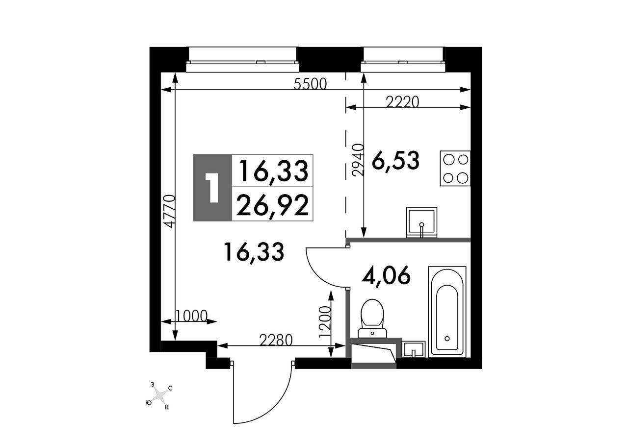 квартира г Москва п Московский д Говорово метро Говорово корп. 1 фото 1