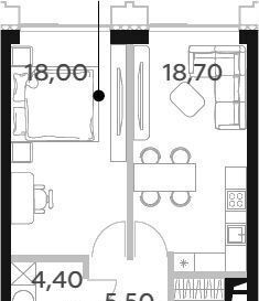 квартира г Москва метро Раменки ул Мосфильмовская 88 Асоор 1 фото 1