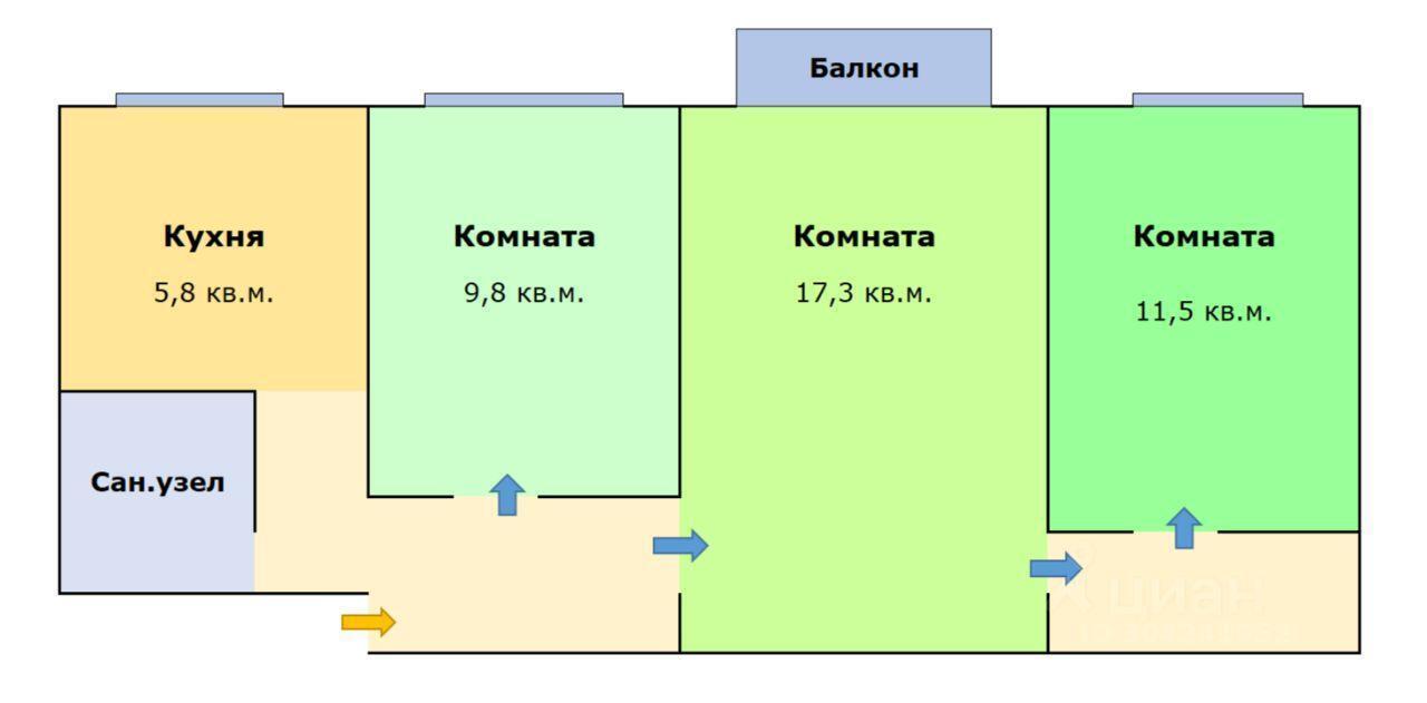 квартира г Москва пр-кт Волгоградский 127/1 Московская область фото 2