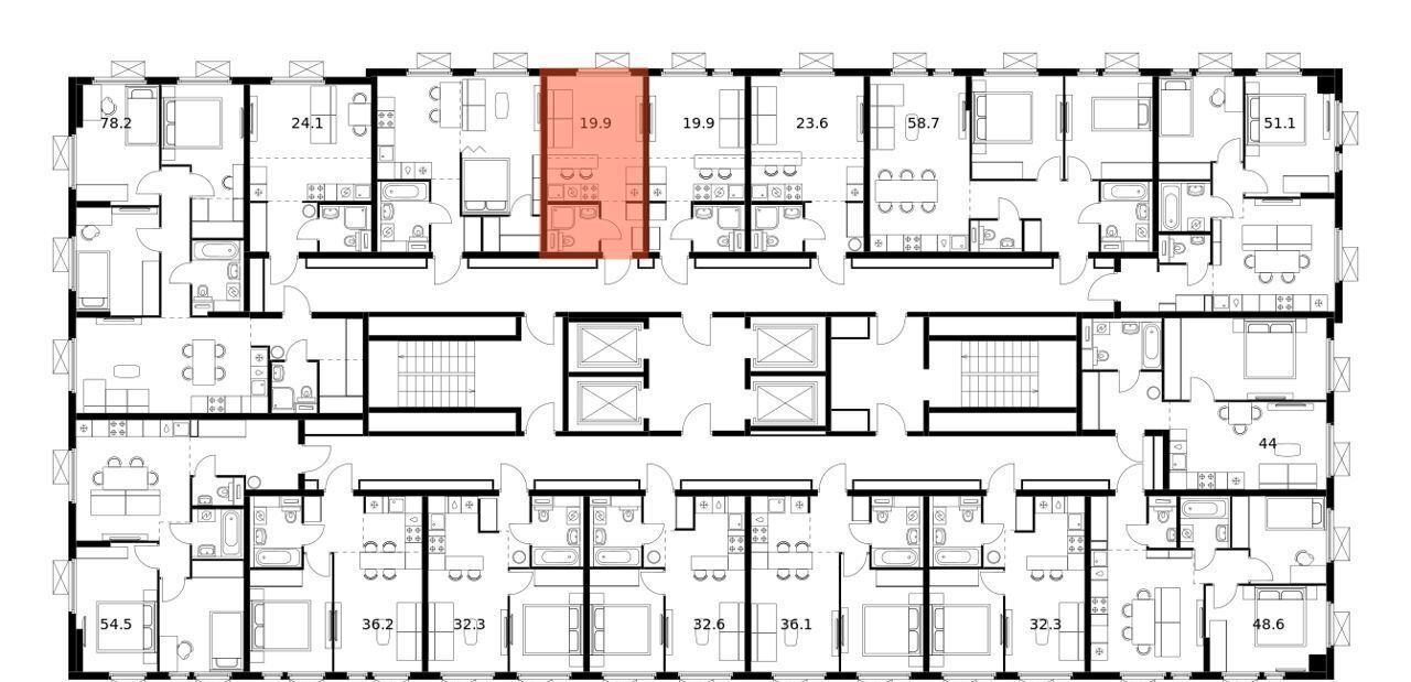 квартира г Москва метро Медведково ш Ярославское 1/4 Московская область, Мытищи фото 2