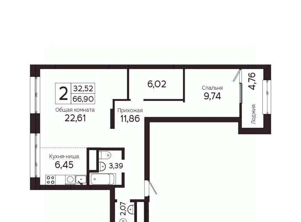 квартира г Томск р-н Советский пр-кт Комсомольский 48б фото 1