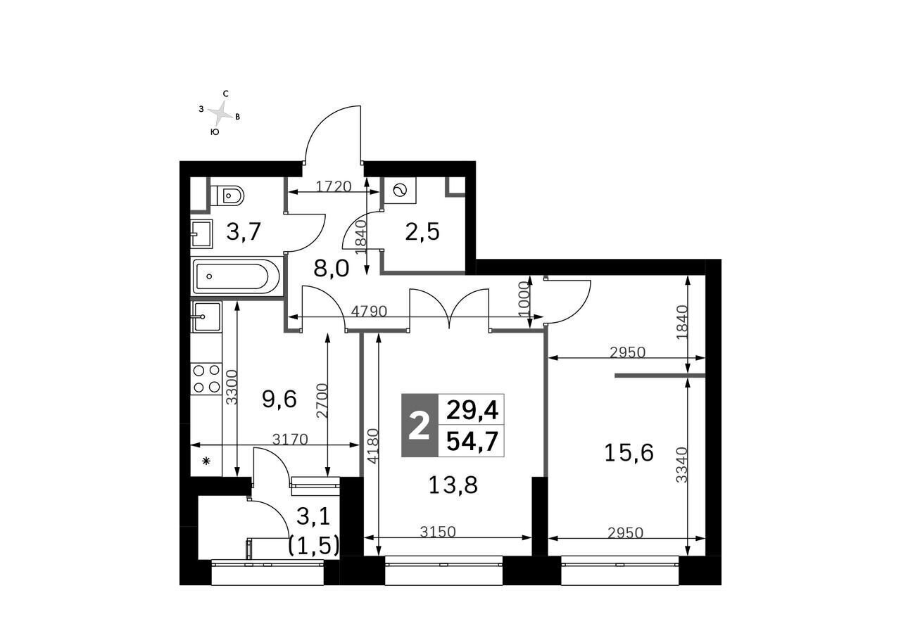 квартира г Москва метро Тушинская проезд Строительный 9/9 ЖК «Sky Garden» муниципальный округ Покровское-Стрешнево фото 1