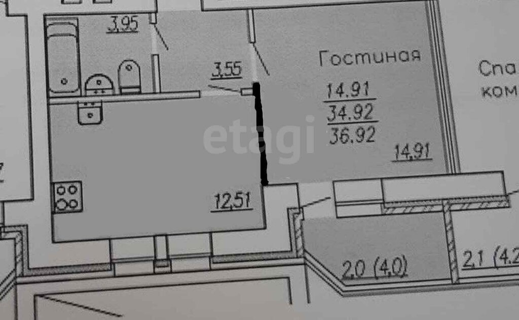 квартира г Казань р-н Советский Дубравная ул Минская 49 ЖК «Дом на Минской» фото 17