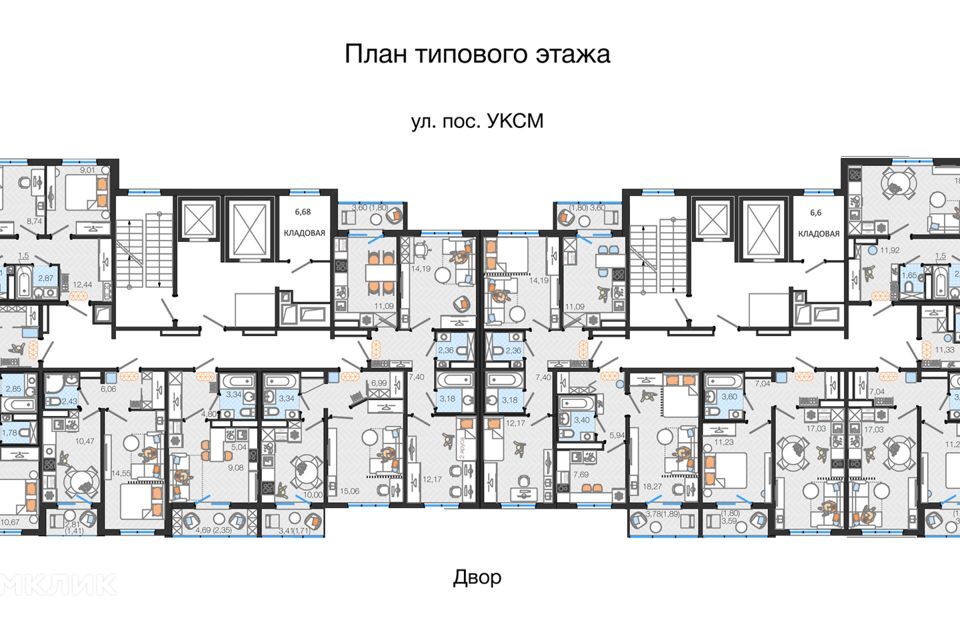 квартира г Ульяновск р-н Засвияжский ул Хваткова 2вк/1 городской округ Ульяновск фото 2