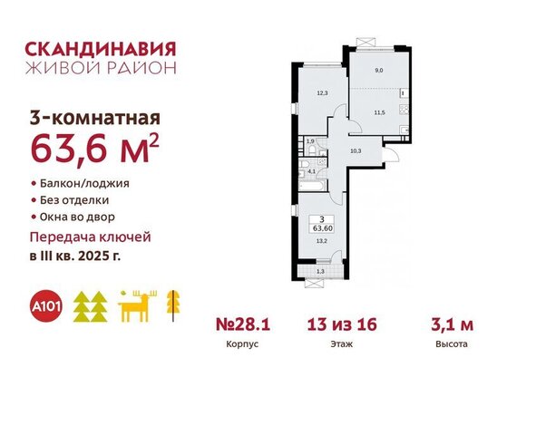 метро Коммунарка ТиНАО квартал № 167 фото