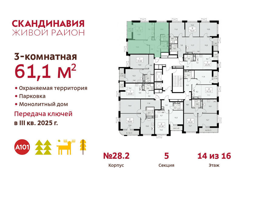 квартира г Москва п Филимонковское метро Коммунарка ТиНАО квартал № 167 фото 2