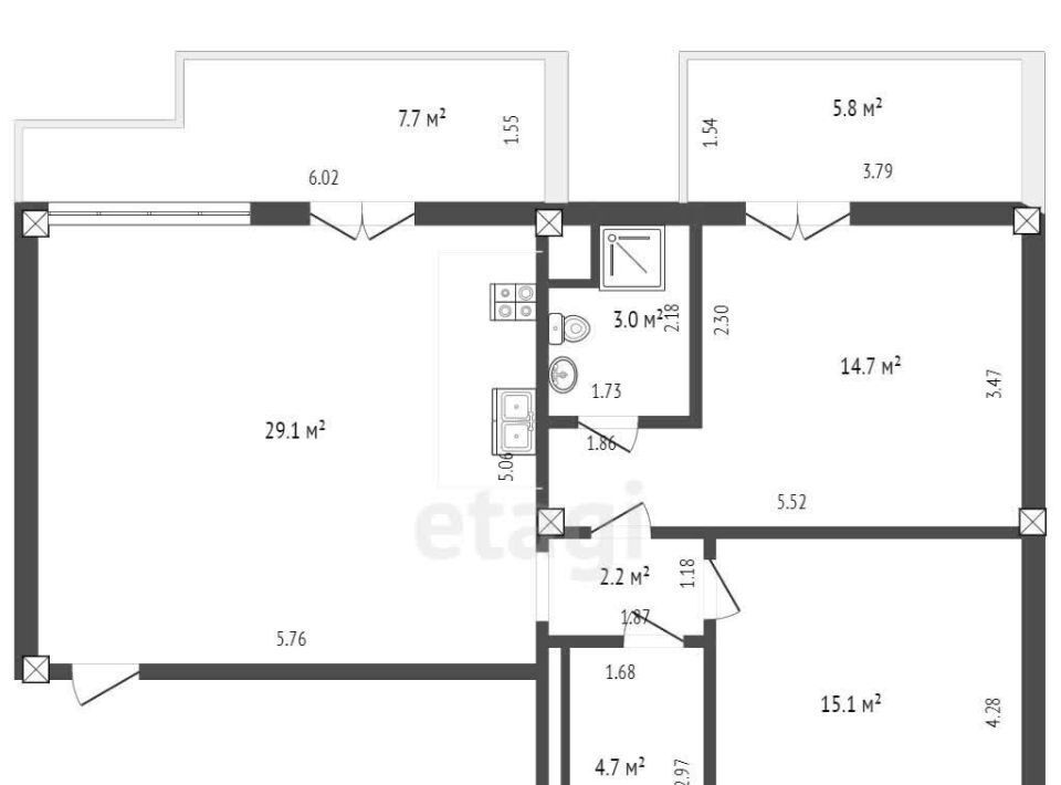 квартира г Судак ул Набережная 75к/11 фото 19