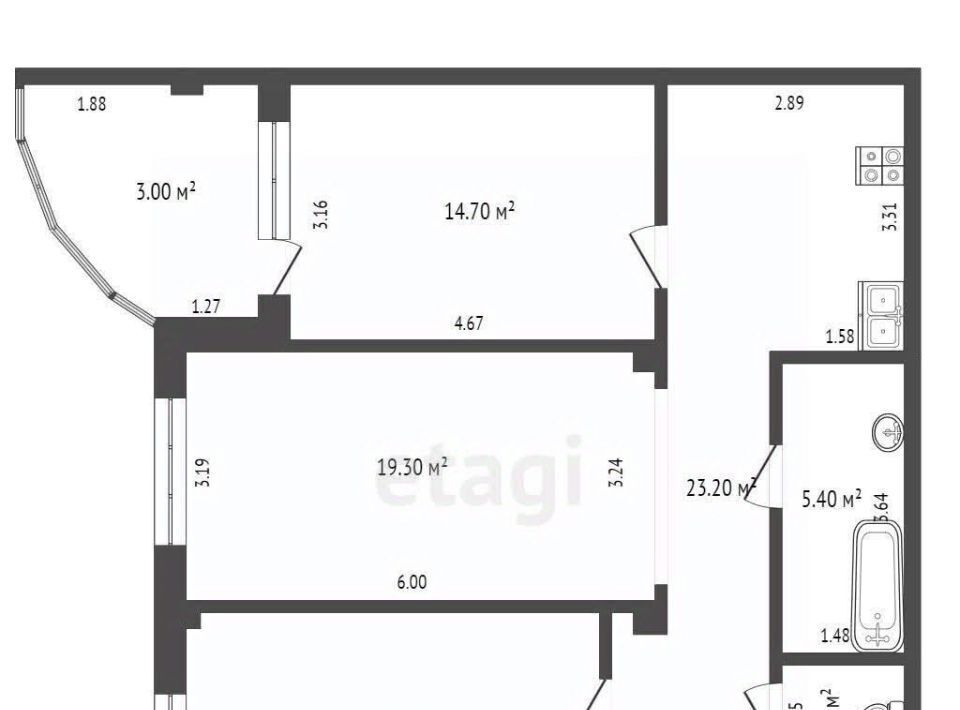 квартира г Омск р-н Центральный ул Фрунзе 1к/3 Центральный АО фото 21