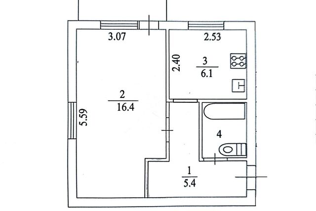 квартира г Гатчина ул Чкалова 17/2 фото