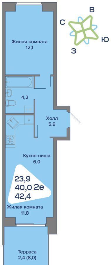 квартира р-н Пермский с Култаево Миниполис «Город мечты» фото 1