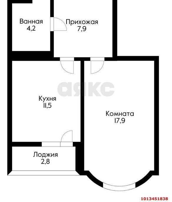 квартира г Краснодар р-н Центральный Школьный микрорайон ул 9-го Мая 48/1к 1 фото 7