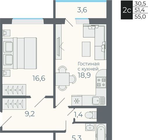 квартира п Садовый с 5, Станционный сельсовет, Новосибирск, Каспийская улица фото