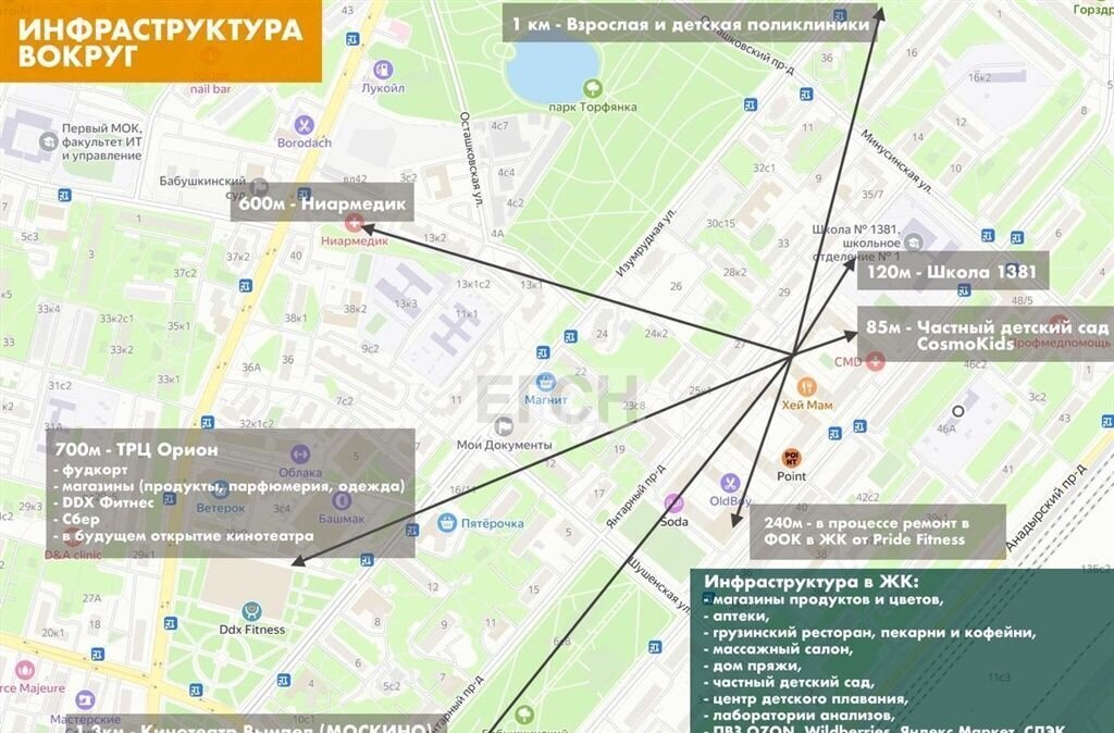 квартира г Москва метро Бабушкинская ул Коминтерна 15 ЖК «Ты и Я» муниципальный округ Лосиноостровский фото 28