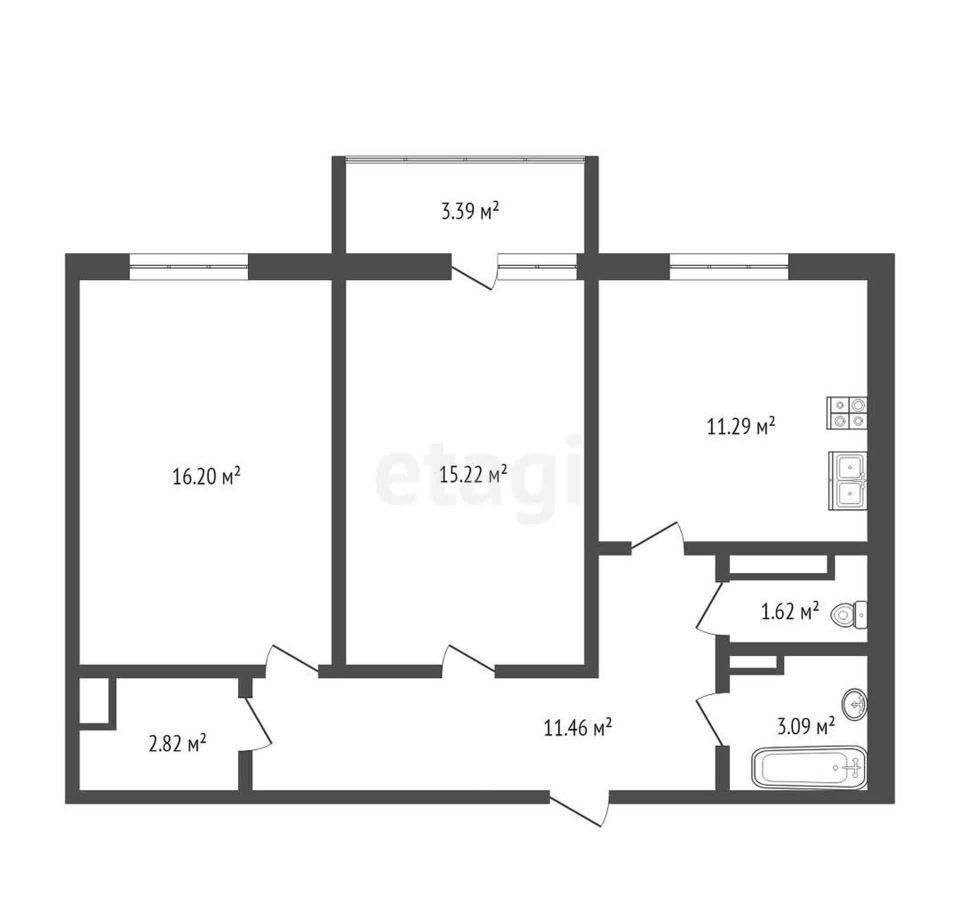 квартира г Ярославль р-н Красноперекопский ул 8 Марта 17а фото 17