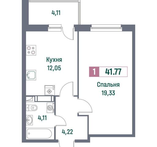 квартира г Мурино пр-кт Авиаторов Балтики 23 Девяткино, корп. 1 фото