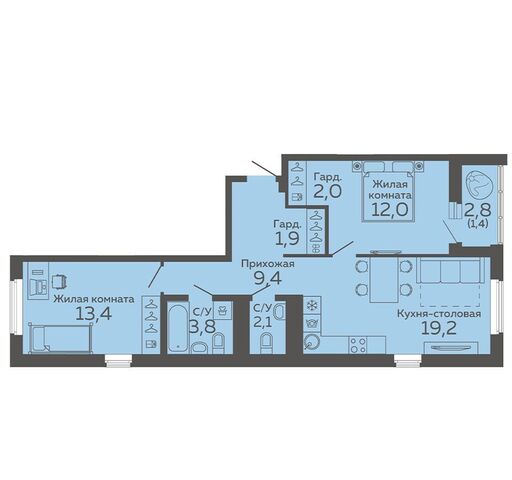 р-н Октябрьский б-р Новосинарский 3 фото