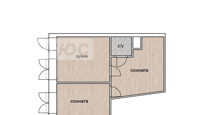 квартира р-н Тюменский рп Винзили ул Гагарина 1 Винзилинское сельское поселение фото 2