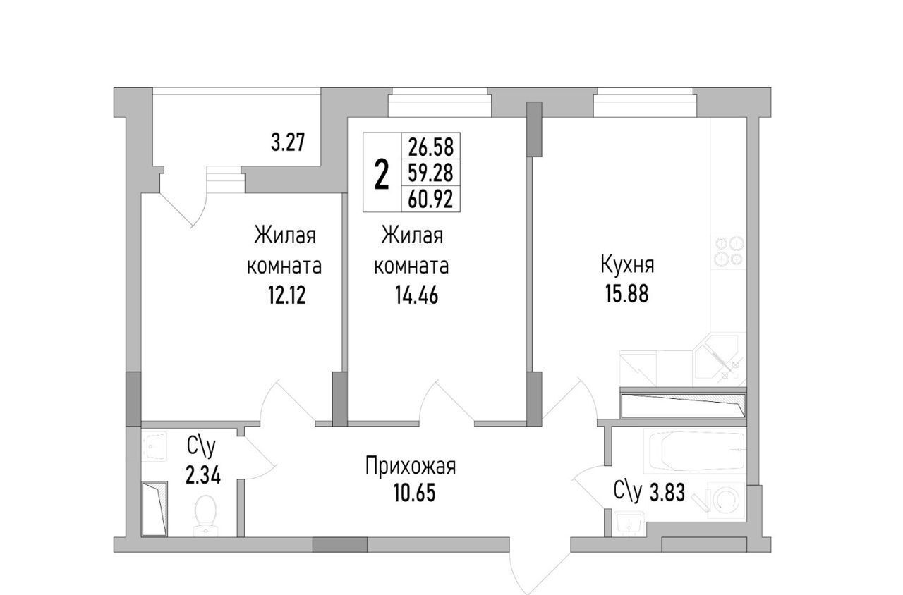 квартира г Воронеж р-н Коминтерновский пр-кт Труда 139б фото 1