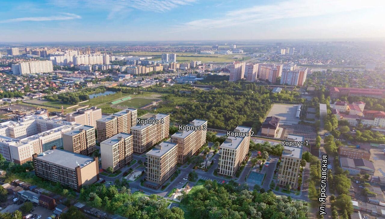 квартира г Краснодар р-н Прикубанский ул Ярославская 115 корп. 2 фото 7