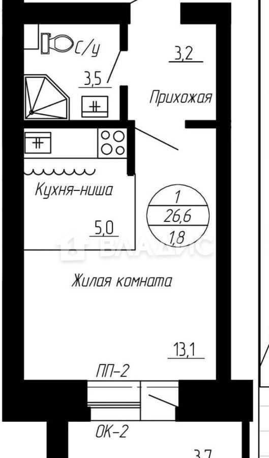 квартира р-н Благовещенский с Чигири ул Новая 2 Благовещенск фото 7