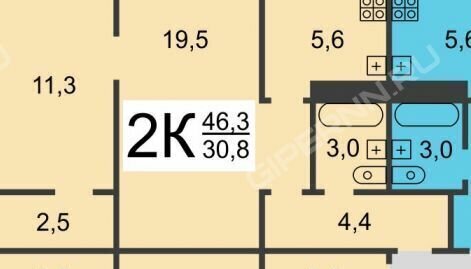 квартира г Нижний Новгород р-н Автозаводский Соцгород III Парк культуры пер Моторный 2к/4 фото 15