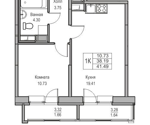 квартира г Санкт-Петербург ул Ивинская 1к/2 Беговая фото 1