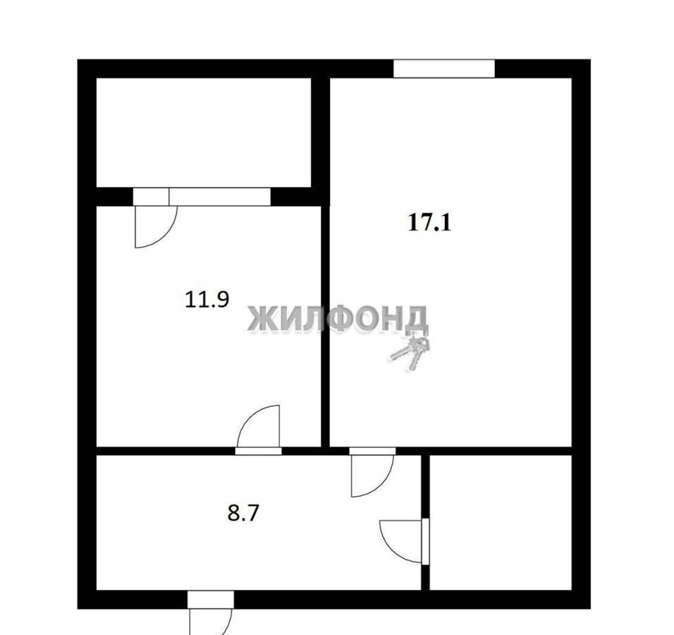 квартира г Новосибирск р-н Октябрьский Золотая Нива ул Выборная 99/8 фото 13