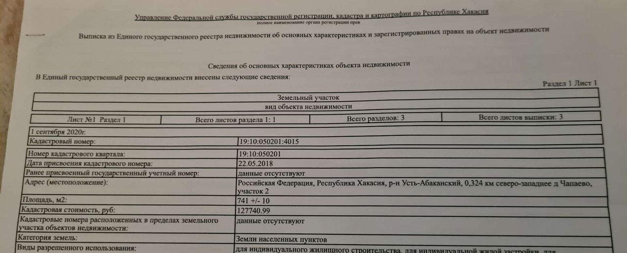 земля р-н Усть-Абаканский д Чапаево ул Крымская Абакан фото 2