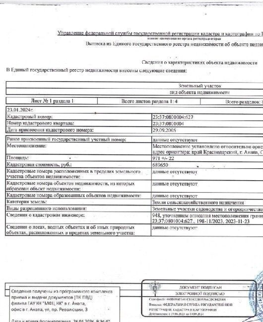 земля р-н Анапский ст-ца Гостагаевская муниципальное образование Анапа, СОТ Пищевик, 14-й пр., 995 фото 8