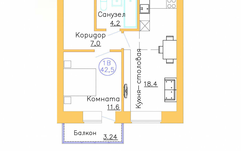 квартира р-н Тюменский п Московский ул Новая 15 фото 1