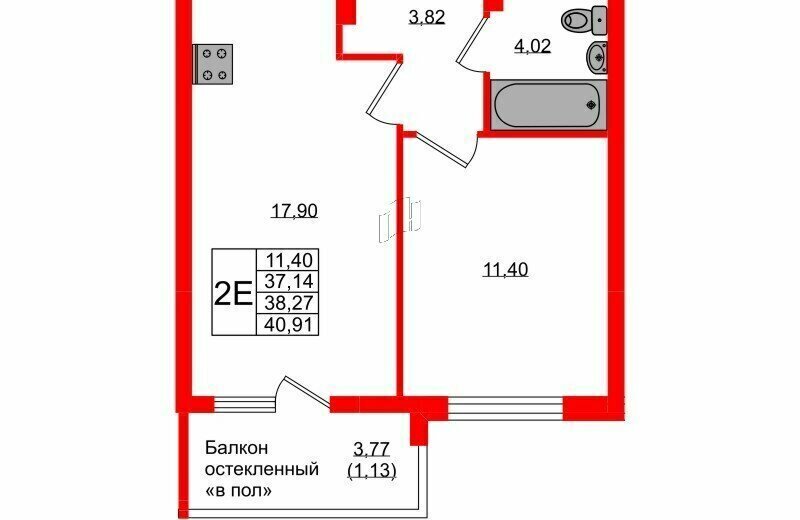 квартира г Калининград р-н Ленинградский фото 1