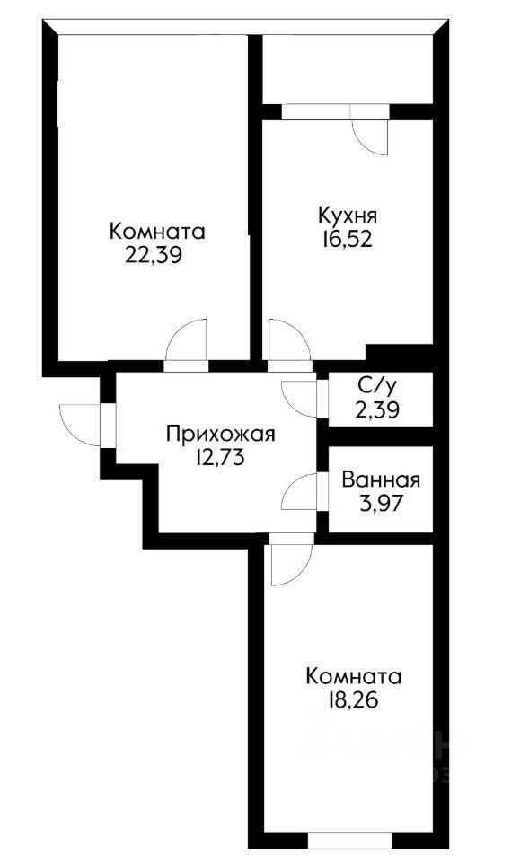 квартира г Краснодар р-н Западный ул Октябрьская 181/2 Жилой комплекс «Октябрьский», с 5 фото 2