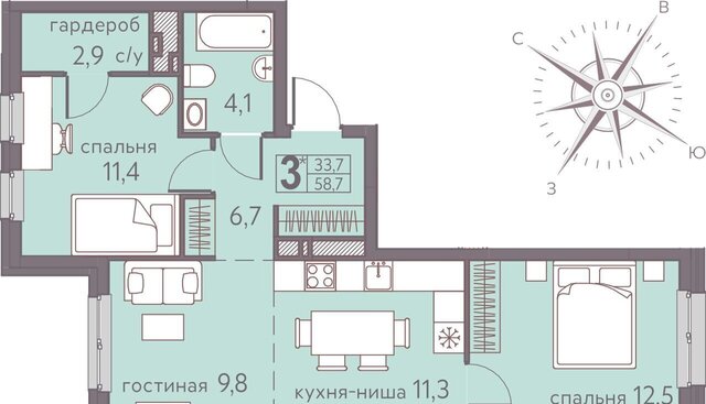 р-н Мотовилихинский ул Серебристая 7 ЖК «Погода» фото