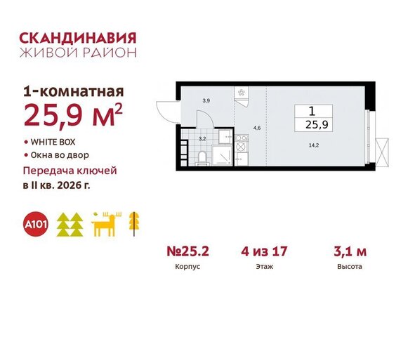 жилой район «Скандинавия» метро Коммунарка ТиНАО жилой комплекс Скандинавия, 25. 2 фото