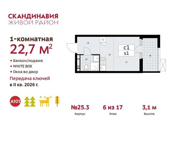 метро Коммунарка ТиНАО жилой комплекс Скандинавия, 25. 3 фото