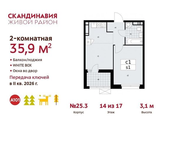 жилой район «Скандинавия» метро Коммунарка ТиНАО жилой комплекс Скандинавия, 25. 3 фото