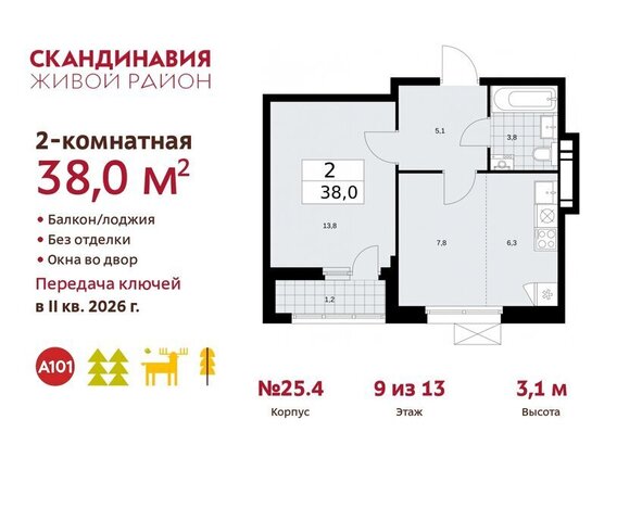 жилой район «Скандинавия» метро Коммунарка ТиНАО жилой комплекс Скандинавия, 25. 4 фото