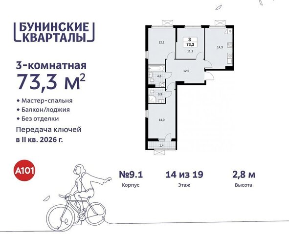 ЖК Бунинские Кварталы метро Коммунарка метро Бунинская аллея ТиНАО фото