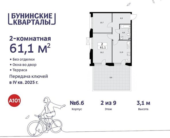 ЖК Бунинские Кварталы 6/6 метро Коммунарка метро Бунинская аллея ТиНАО фото