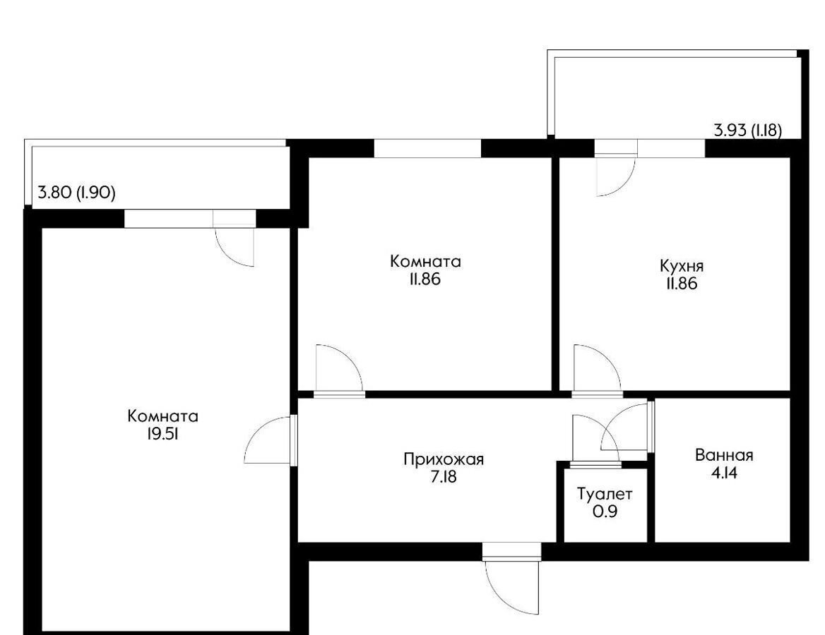 квартира г Краснодар р-н Прикубанский ул Душистая 25 фото 4