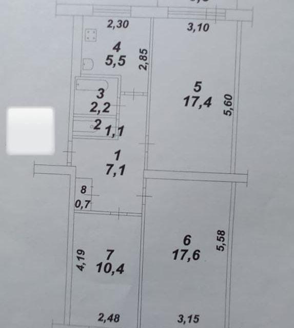 квартира г Комсомольск-на-Амуре ул Ленинградская 65к/2 городской округ Комсомольск-на-Амуре фото 4